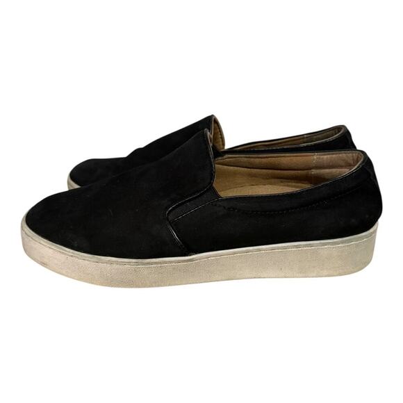 Vionic MIDI Black Suede Slip On Sneakers Women's Size 7 Comfort - Picture 4 of 8